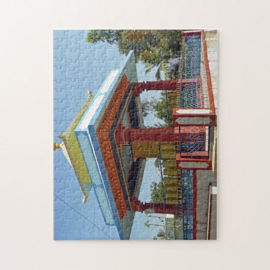 Indiase uitzicht-puzzel voor Tibetaans gebedswiel Legpuzzel (Verticaal)