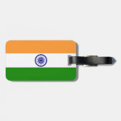 Indiase vlag bagagelabel (Achterkant horizontaal)