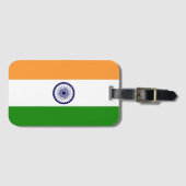 Indiase vlag bagagelabel (Voorkant (horizontaal))