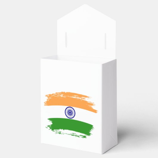Indiase vlag bedankdoosjes (Geopend)