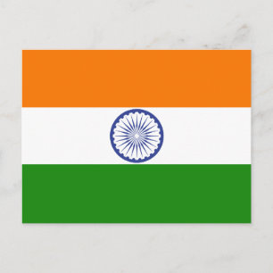 Indiase vlag briefkaart