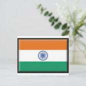 Indiase vlag briefkaart (Staand voorkant)