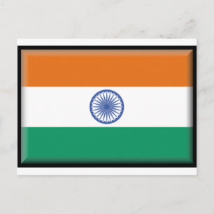 Indiase vlag briefkaart