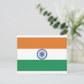 Indiase vlag briefkaart (Staand voorkant)