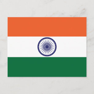 Indiase vlag briefkaart