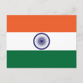 Indiase vlag briefkaart (Voorkant)