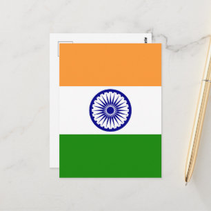 Indiase vlag briefkaart