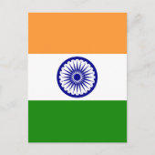 Indiase vlag briefkaart (Voorkant)