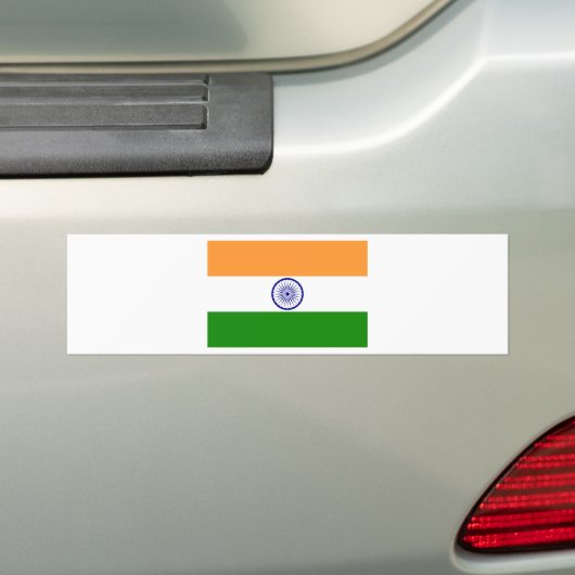 Indiase vlag bumpersticker (Op auto)