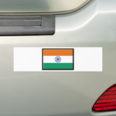 Indiase vlag bumpersticker (Op auto)