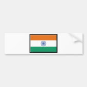 Indiase vlag bumpersticker (Voorkant)