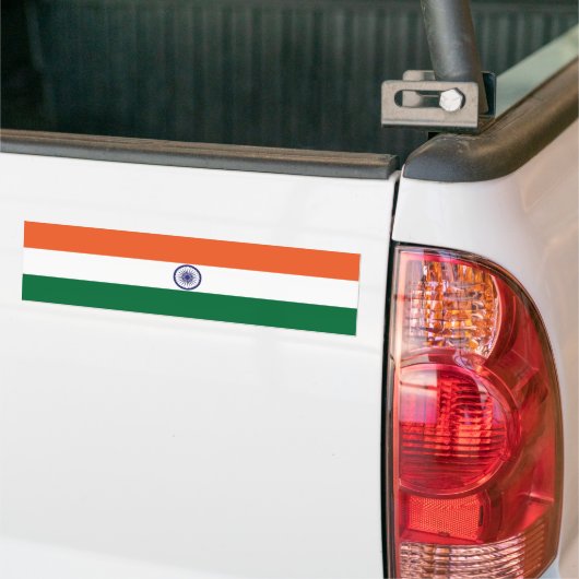 Indiase vlag bumpersticker (Op Truck)