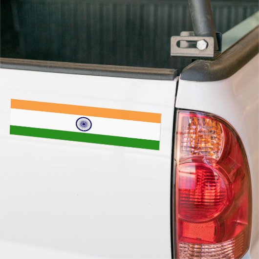 Indiase vlag bumpersticker (Op Truck)