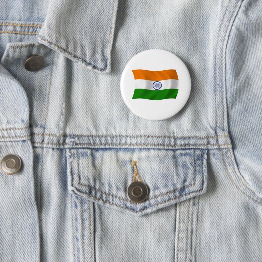 Indiase vlag Button (In situ)