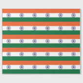 Indiase vlag cadeaupapier (Vlak)