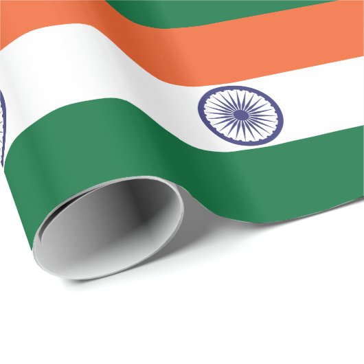 Indiase vlag cadeaupapier (Rol Hoek)