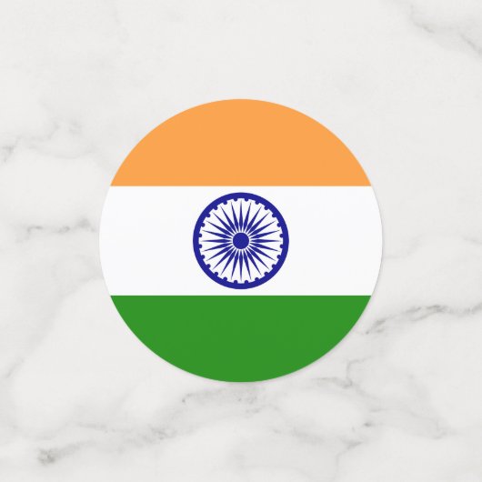 Indiase vlag confetti (Kleine voorkant)