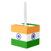 Indiase vlag decoratie (Achter hoekig)