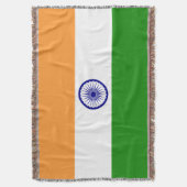 Indiase vlag deken (Voorkant Verticaal)