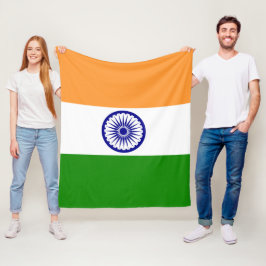 Indiase vlag fleece deken