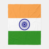 Indiase vlag fleece deken (Voorkant)