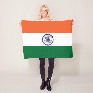 Indiase vlag fleece deken