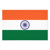 Indiase vlag foto afdruk (Voorkant)