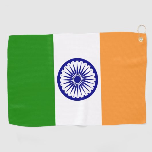 Indiase vlag golfhanddoek (Horizontaal)