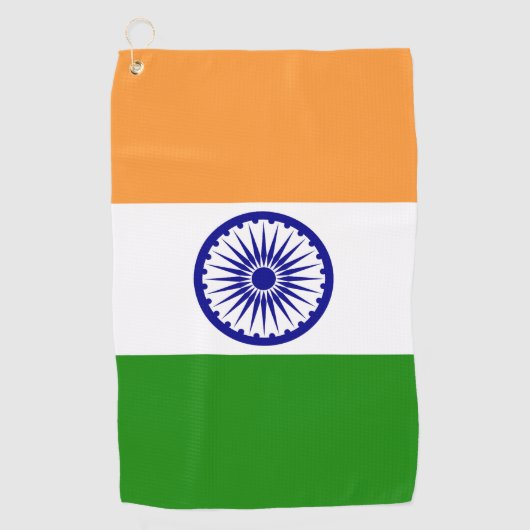Indiase vlag golfhanddoek (Voorkant)