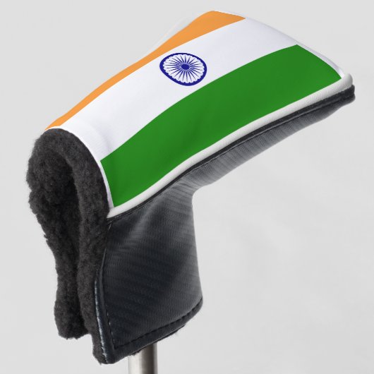 Indiase vlag golfheadcover (3/4 voorkant)