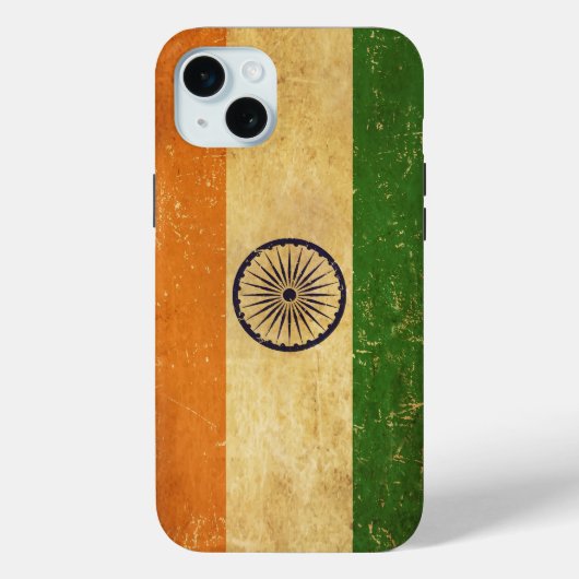 Indiase vlag  Grunge Case-Mate iPhone Case (Achterkant)