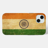 Indiase vlag  Grunge Case-Mate iPhone Case (Achterkant (horizontaal))