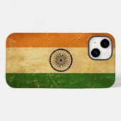 Indiase vlag Grunge Case-Mate iPhone Case (Achterkant (horizontaal))