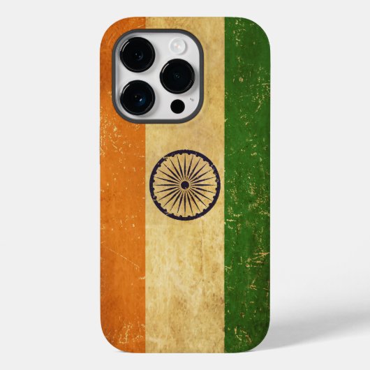 Indiase vlag Grunge Case-Mate iPhone Case (Achterkant)