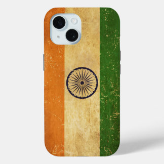 Indiase vlag Grunge iPhone 15 Case
