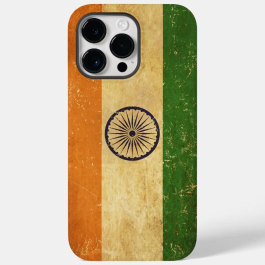 Indiase vlag  Grunge Case-Mate iPhone Case (Achterkant)