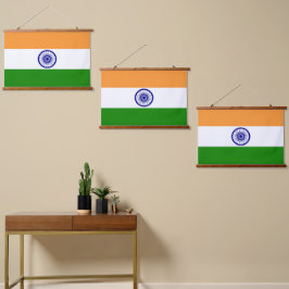 Indiase vlag hangend wandkleed