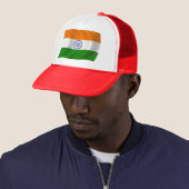 Indiase vlag hoed trucker pet (In situ)