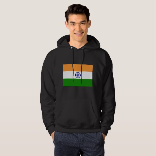 Indiase vlag hoodie (Voorkant volledig)