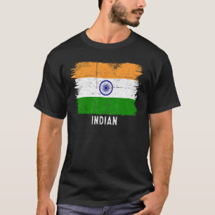 Indiase vlag Indiaas & trots op mijn roots T-shirt