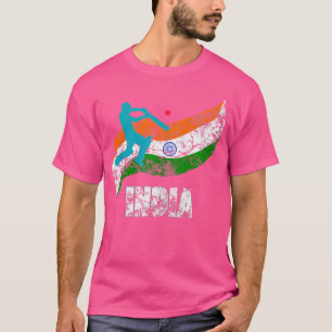 Indiase vlag Indisch cricket T-shirt