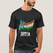 Indiase vlag Indisch cricket T-shirt (Voorkant)