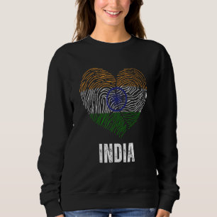 Indiase Vlag Indische Vlag India DNA India Hart Trui
