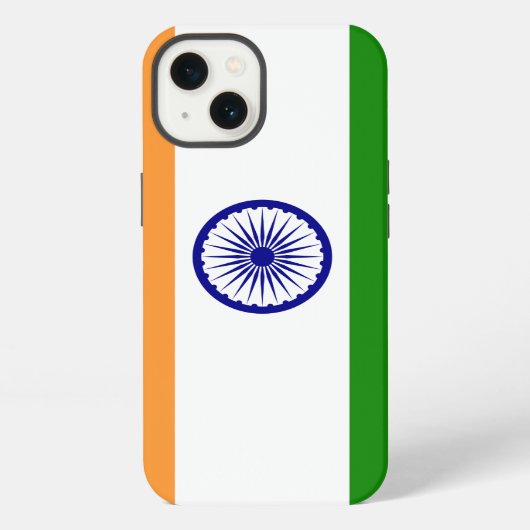 Indiase vlag iPhone hoesje (Achterkant)