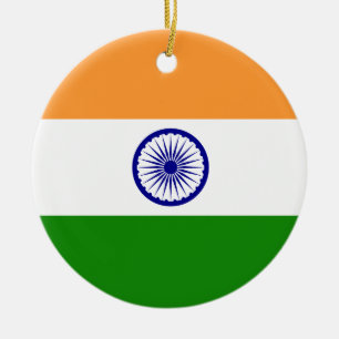 Indiase vlag keramisch ornament