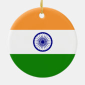 Indiase vlag keramisch ornament (Achterkant)