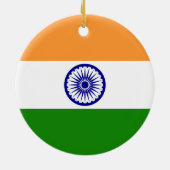 Indiase vlag keramisch ornament (Achterkant)