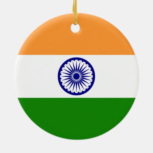 Indiase vlag keramisch ornament (Achterkant)