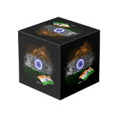 Indiase vlag kubus (Achter hoekig)