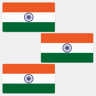 Indiase vlag labels